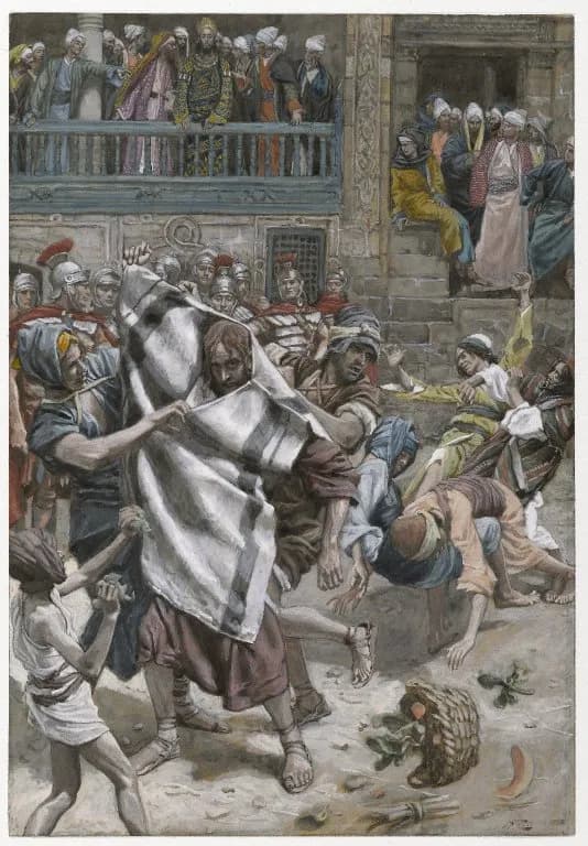 Jesus Before Herod by James Tissot depicting Luke 23:7