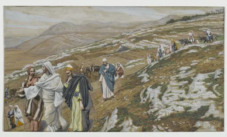 Jesus Traveling by James Tissot depicting Luke 9:51