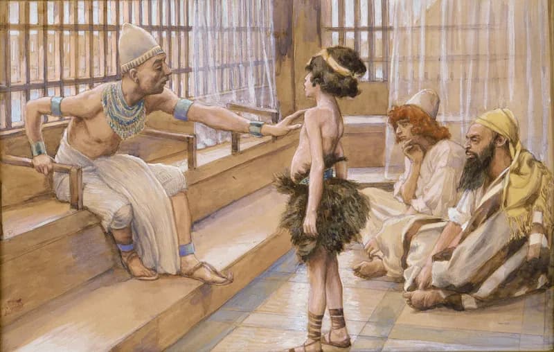 Joseph Sold into Egypt by James Tissot depicting Genesis 37:28