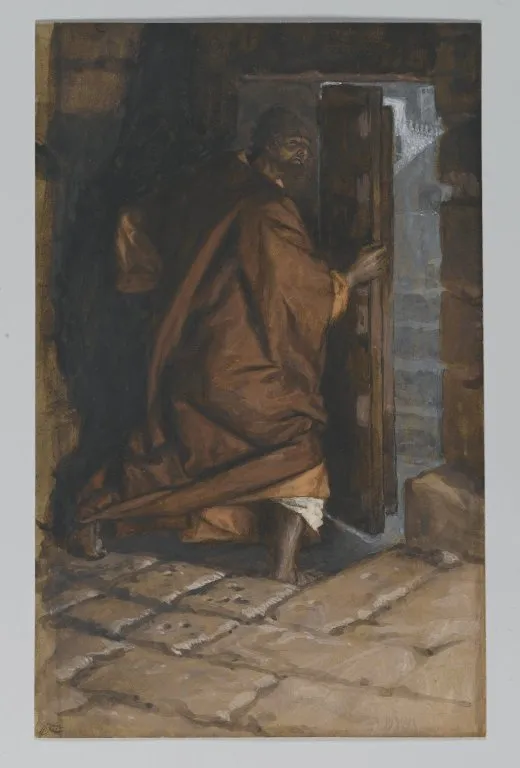 Judas Leaves the Cenacle by James Tissot depicting John 13:21