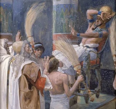 The Plague of Flies by James Tissot depicting Exodus 8:20