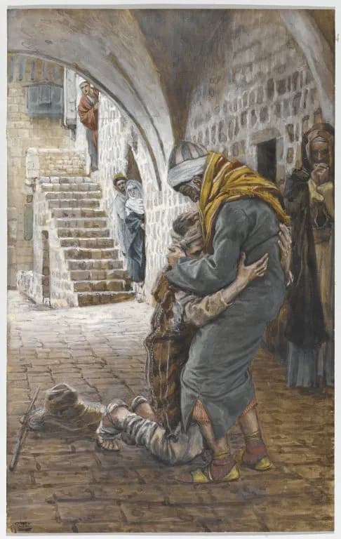 The Prodigal Son Returns by James Tissot depicting Luke 15:11