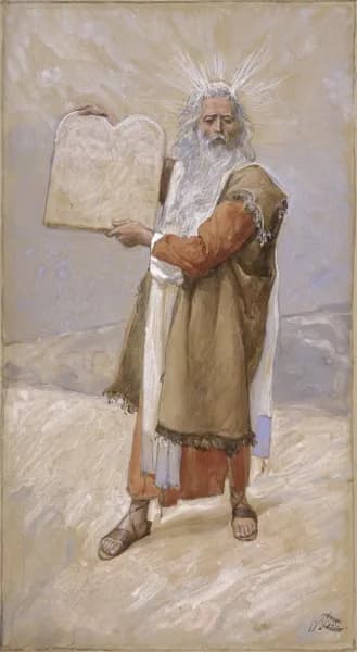 Moses and the Ten Commandments by James Tissot depicting Deuteronomy 5:1