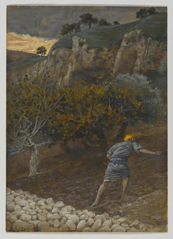 The Enemy Who Sows by James Tissot depicting Matthew 13:24