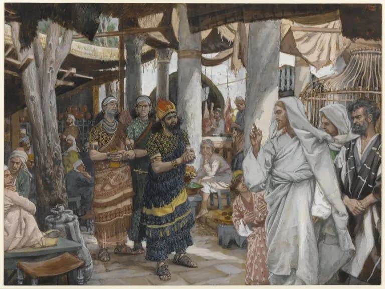 The Healing of the Officer's Son by James Tissot depicting John 4:46