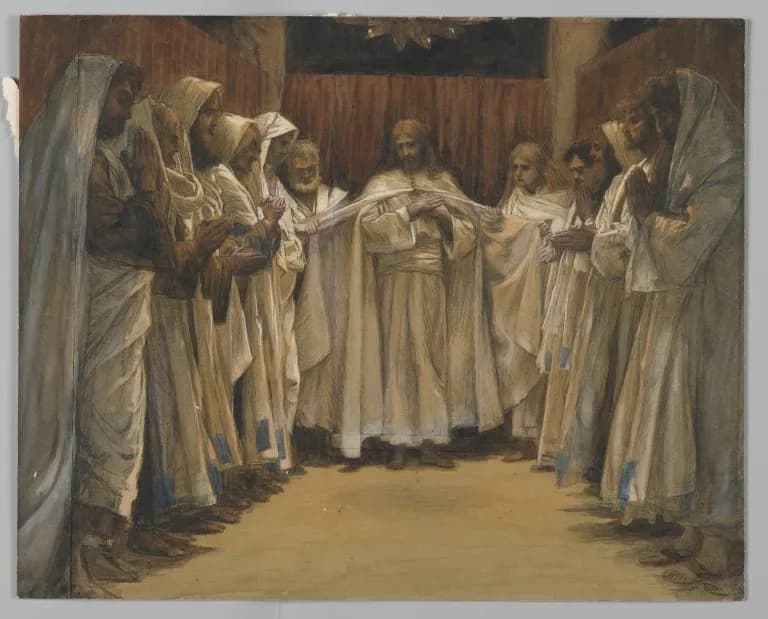 The Last Sermon of Our Lord by James Tissot depicting John 17:1