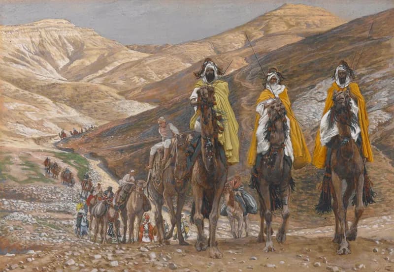 The Magi Journeying by James Tissot depicting Matthew 2:1