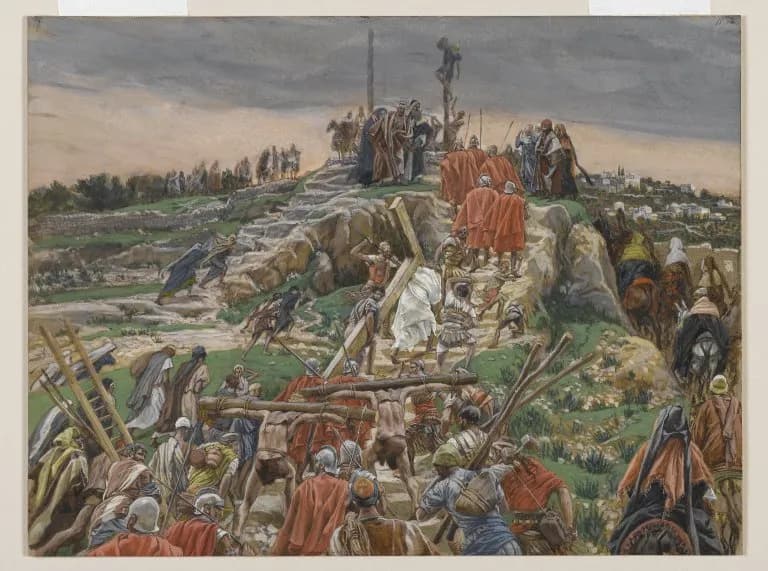 The Procession Nearing Calvary by James Tissot depicting Matthew 27:31