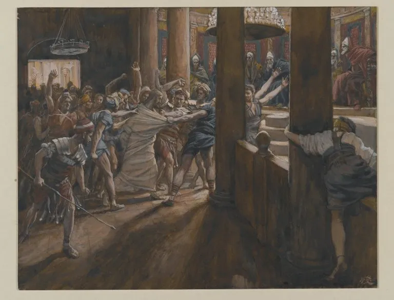 The Tribunal of Annas by James Tissot depicting John 18:12