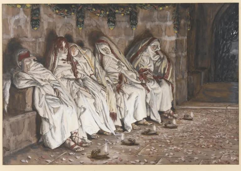 The Wise Virgins by James Tissot depicting Matthew 25:1