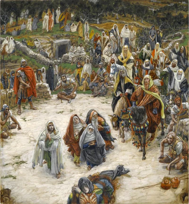 What Our Lord Saw from the Cross by James Tissot depicting Matthew 27:33