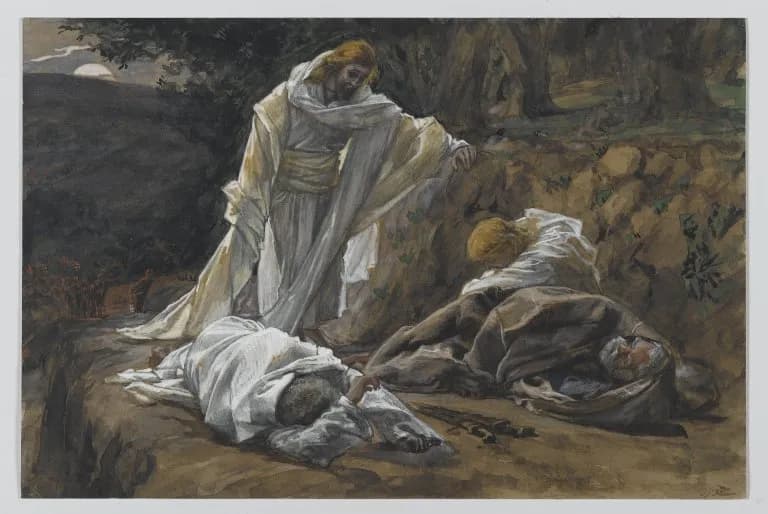 You Could Not Watch One Hour With Me by James Tissot depicting Matthew 26:36
