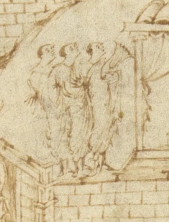 Utrecht Psalter, Psalm 134 by Master of the Utrecht Psalter depicting Psalms 134:1