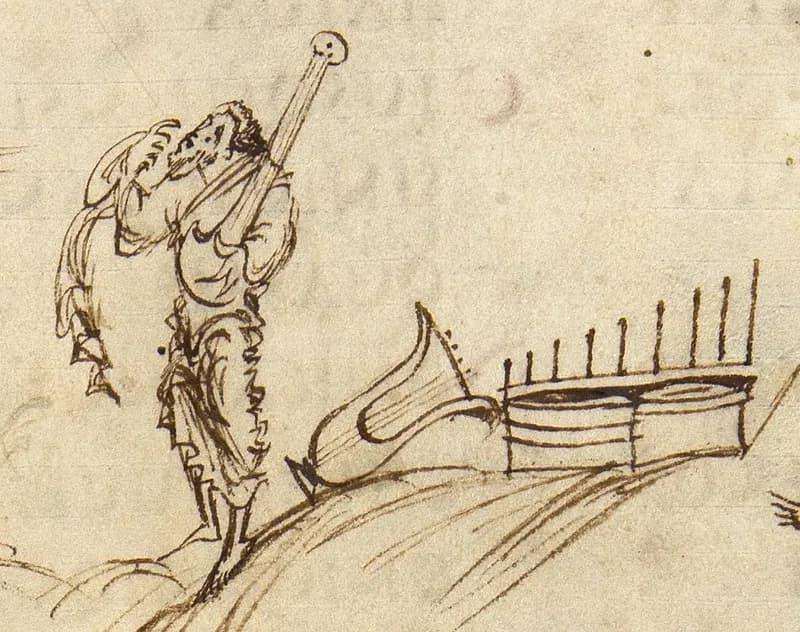 Utrecht Psalter, Psalm 70 by Master of the Utrecht Psalter depicting Psalms 70:1