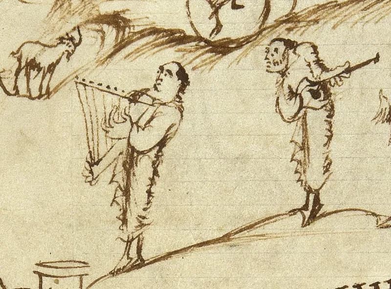 Utrecht Psalter, Psalm 91 by Master of the Utrecht Psalter depicting Psalms 91:1