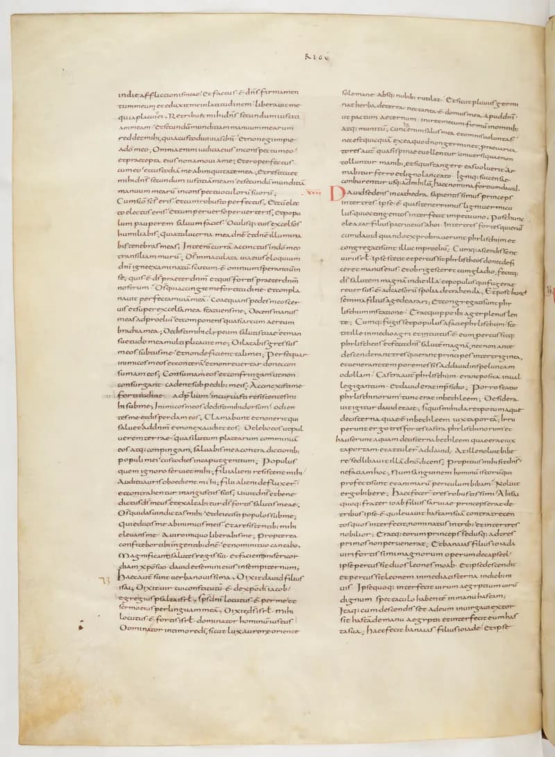 Vivian Bible, 1 Chronicles 12 (folio 226) by Master C. (Vivian Bible illuminator) depicting 1 Chronicles 12