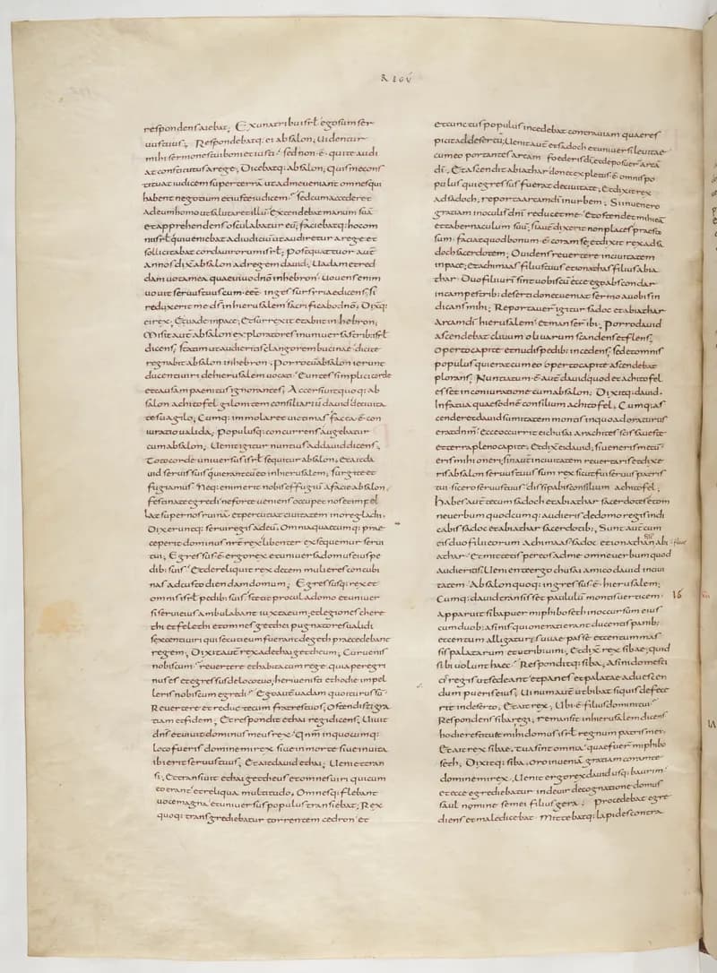 Vivian Bible, 1 Chronicles 2 (folio 220) by Master C. (Vivian Bible illuminator) depicting 1 Chronicles 2