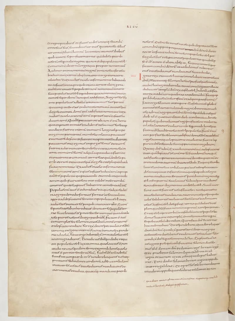 Vivian Bible, 1 Chronicles 28 (folio 236) by Master C. (Vivian Bible illuminator) depicting 1 Chronicles 28