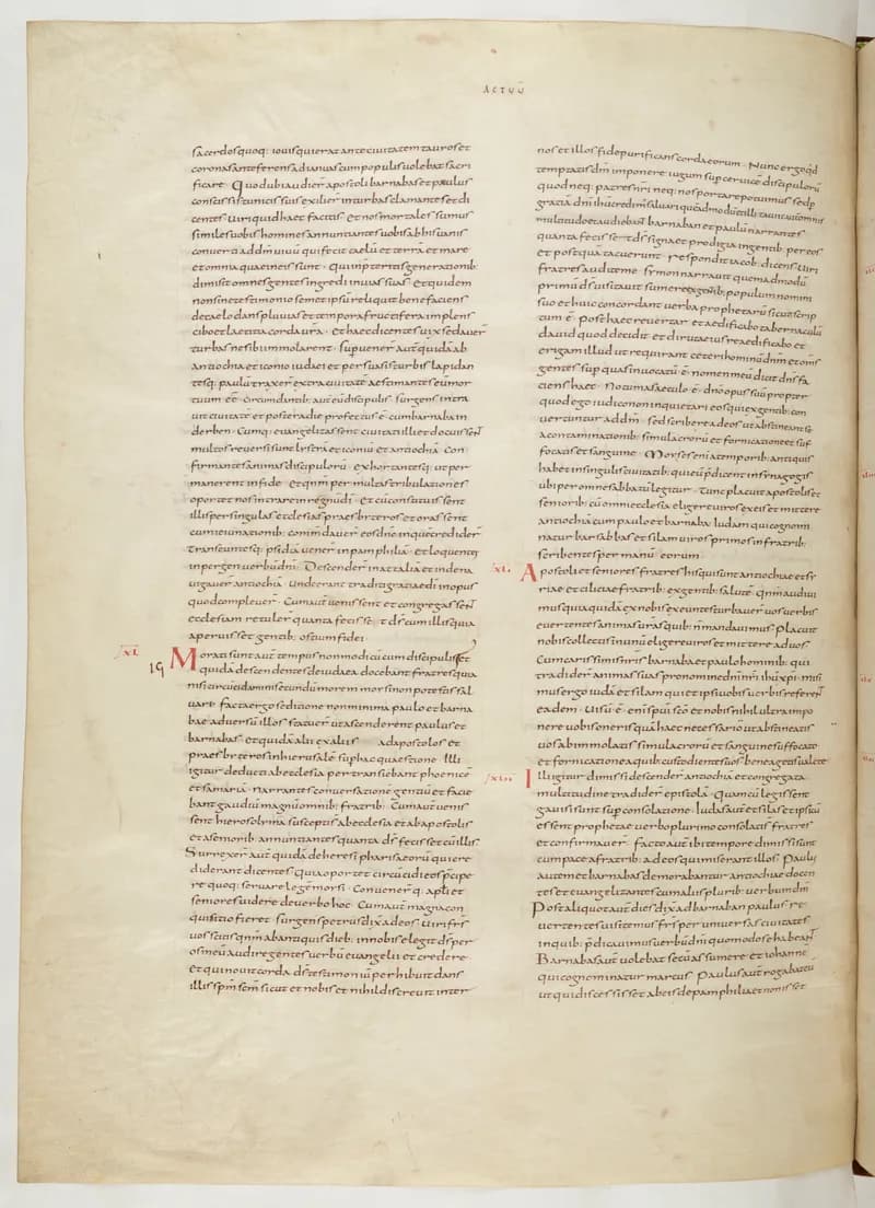 Vivian Bible, 1 Corinthians 1 (folio 752) by Master C. (Vivian Bible illuminator) depicting 1 Corinthians 1