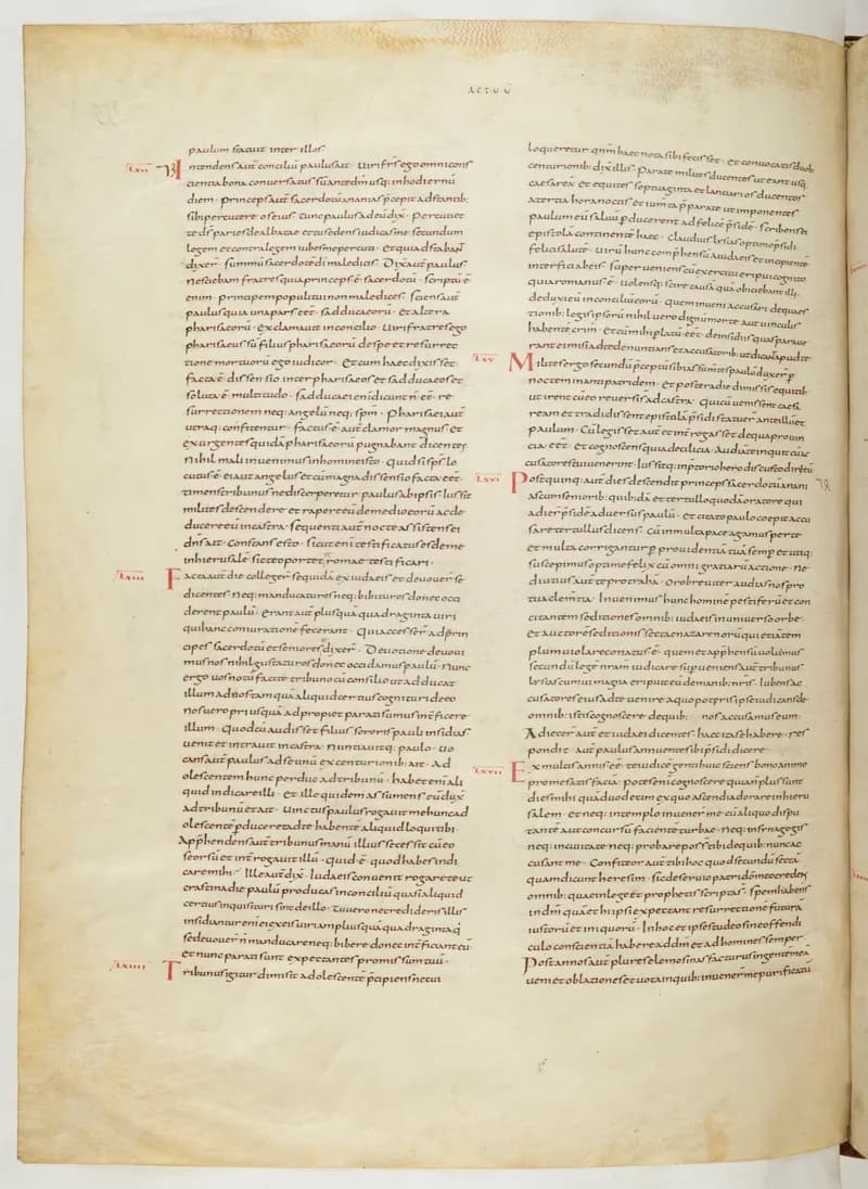 Vivian Bible, 1 Corinthians 10 (folio 758) by Master C. (Vivian Bible illuminator) depicting 1 Corinthians 10