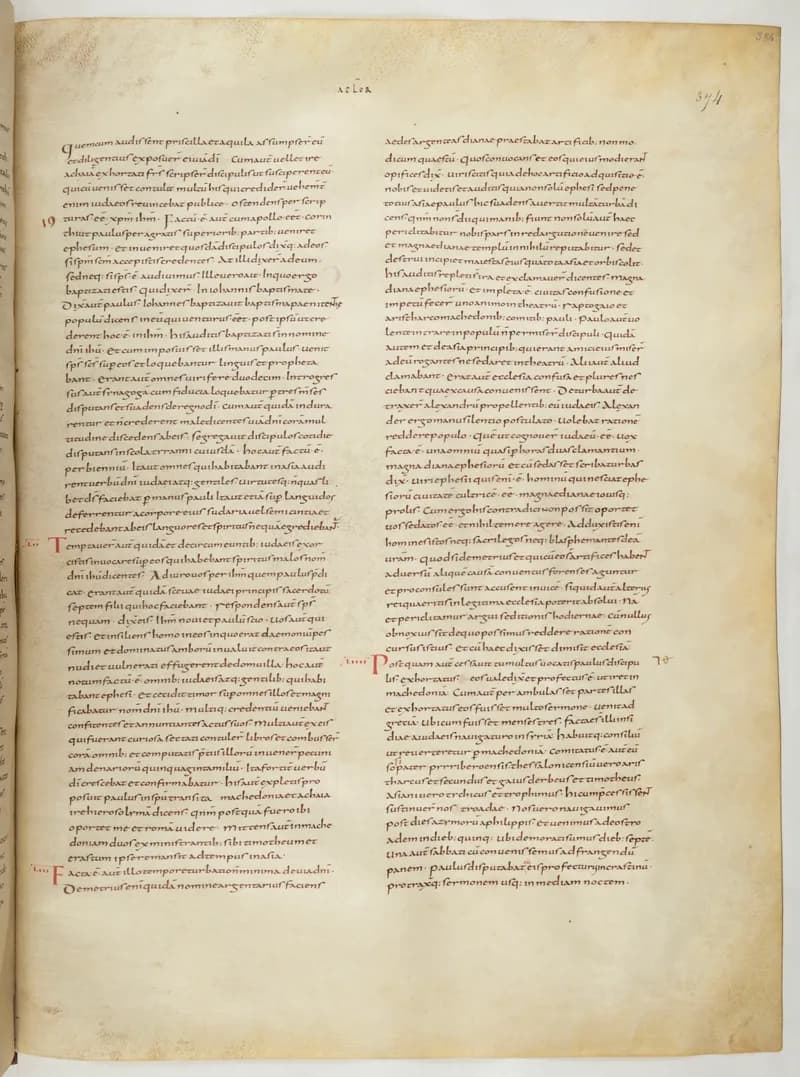 Vivian Bible, 1 Corinthians 6 (folio 755) by Master C. (Vivian Bible illuminator) depicting 1 Corinthians 6