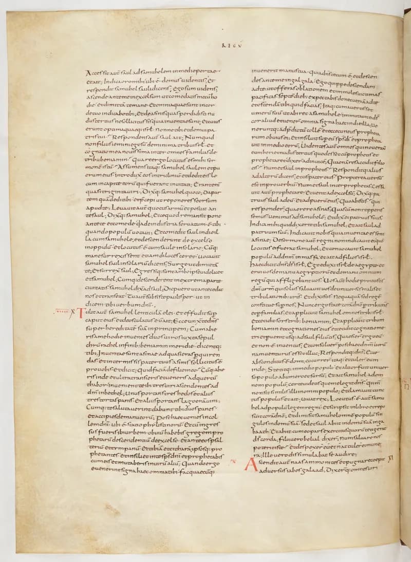 Vivian Bible, 1 Kings 7 (folio 194) by Master C. (Vivian Bible illuminator) depicting 1 Kings 7