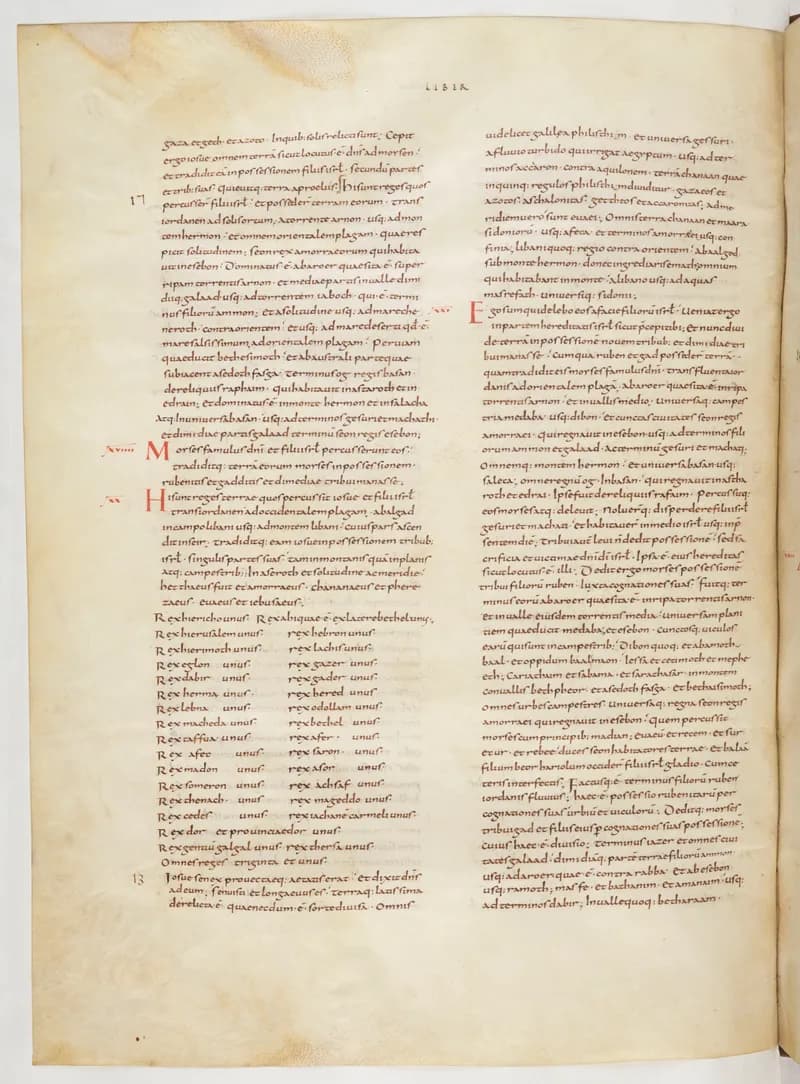 Vivian Bible, 1 Samuel 11 (folio 162) by Master C. (Vivian Bible illuminator) depicting 1 Samuel 11