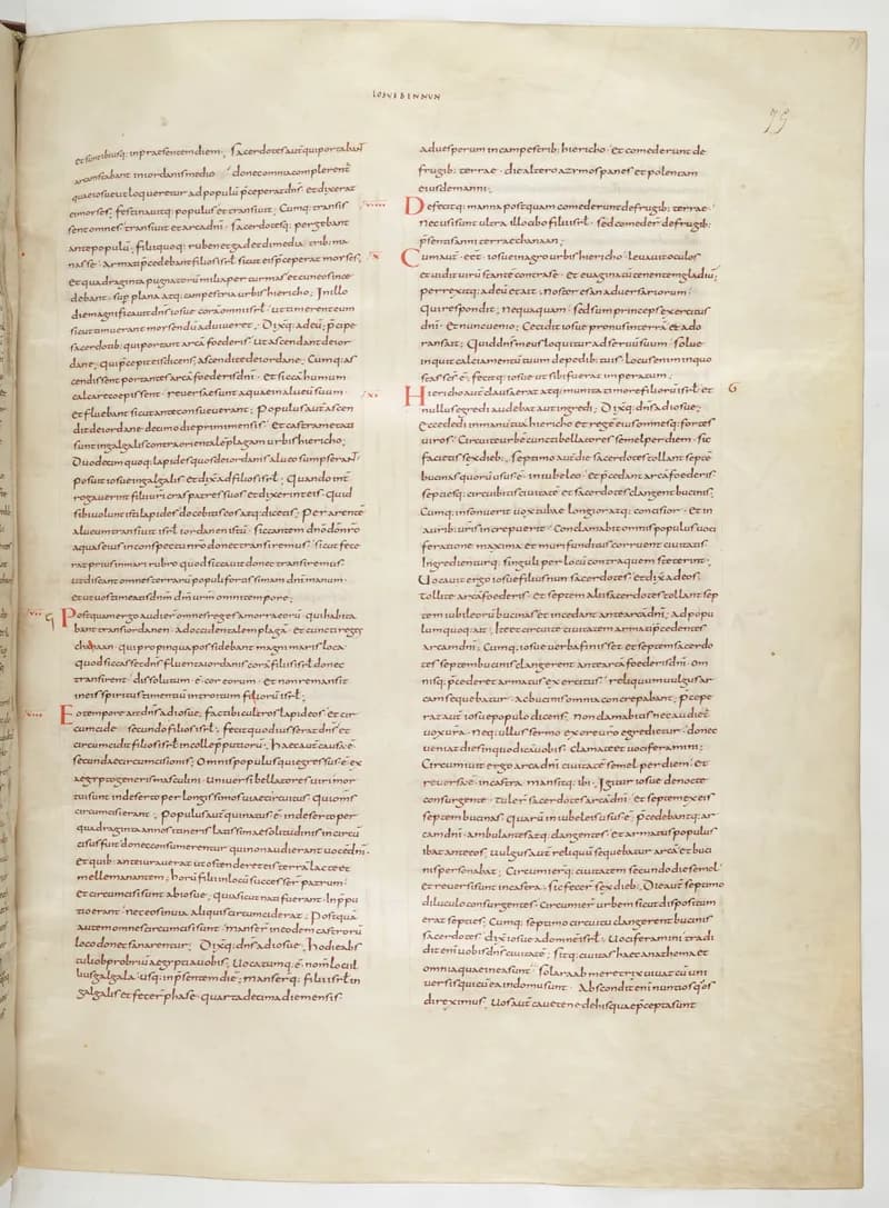 Vivian Bible, 1 Samuel 2 (folio 157) by Master C. (Vivian Bible illuminator) depicting 1 Samuel 2