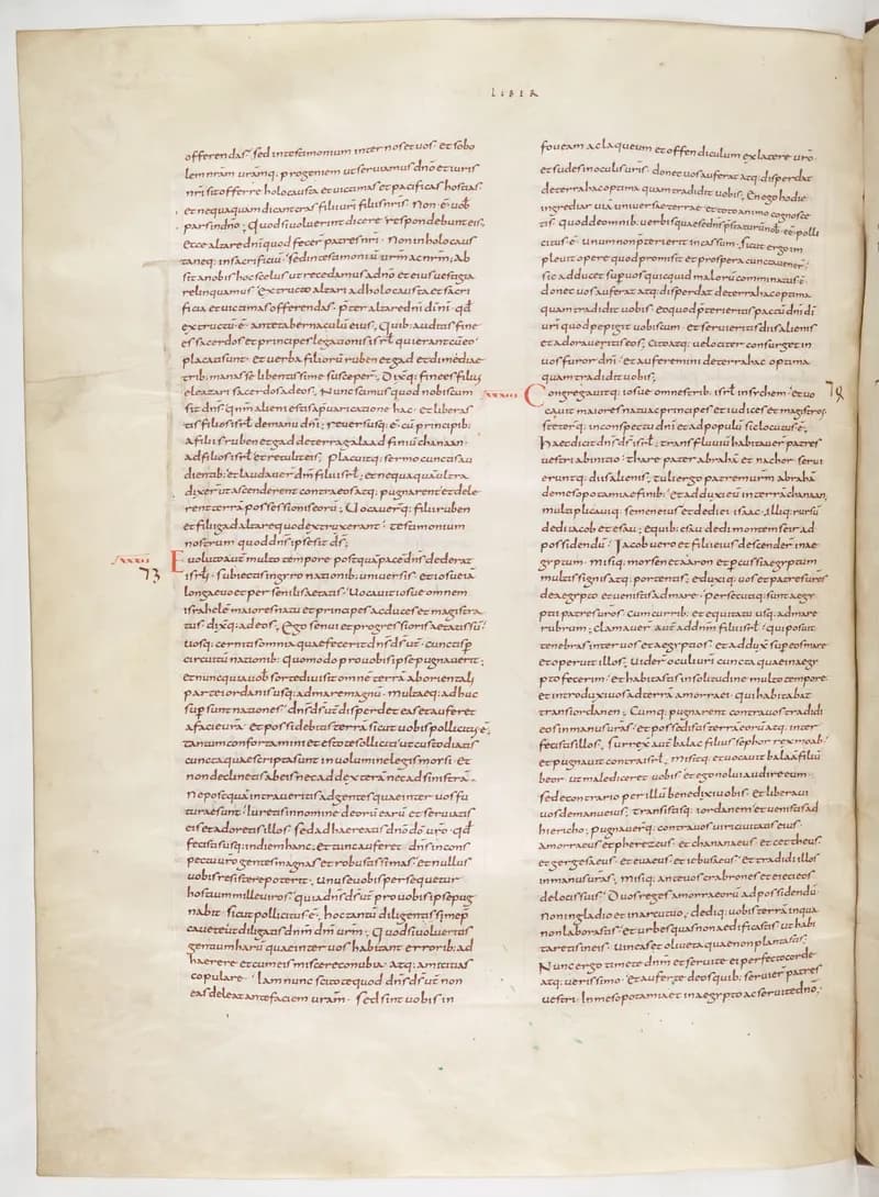 Vivian Bible, 1 Samuel 21 (folio 168) by Master C. (Vivian Bible illuminator) depicting 1 Samuel 21