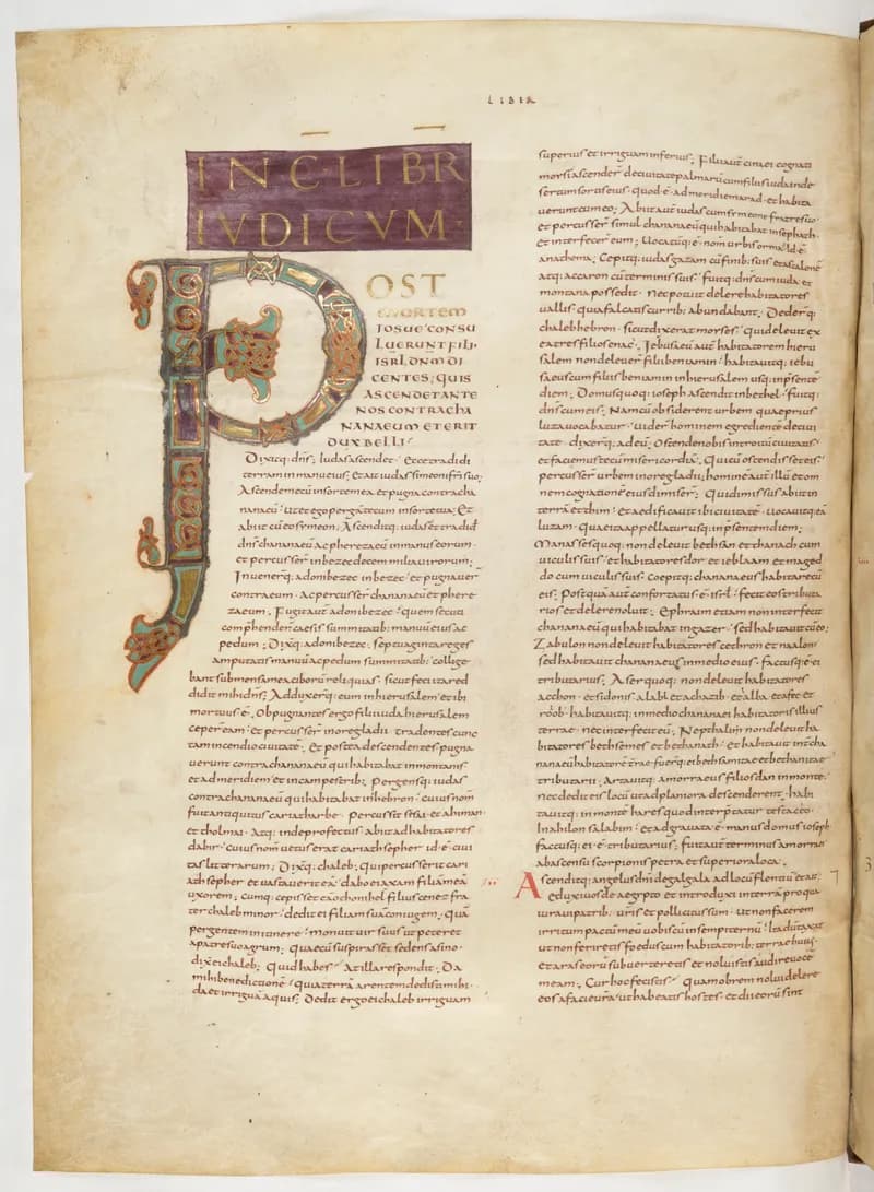 Vivian Bible, 1 Samuel 23 (folio 170) by Master C. (Vivian Bible illuminator) depicting 1 Samuel 23