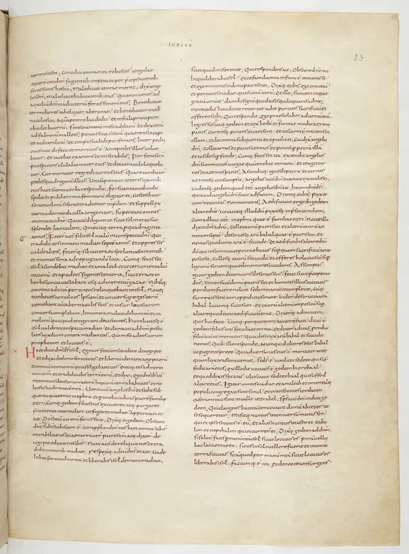 Vivian Bible, 1 Samuel 29 (folio 173) by Master C. (Vivian Bible illuminator) depicting 1 Samuel 29
