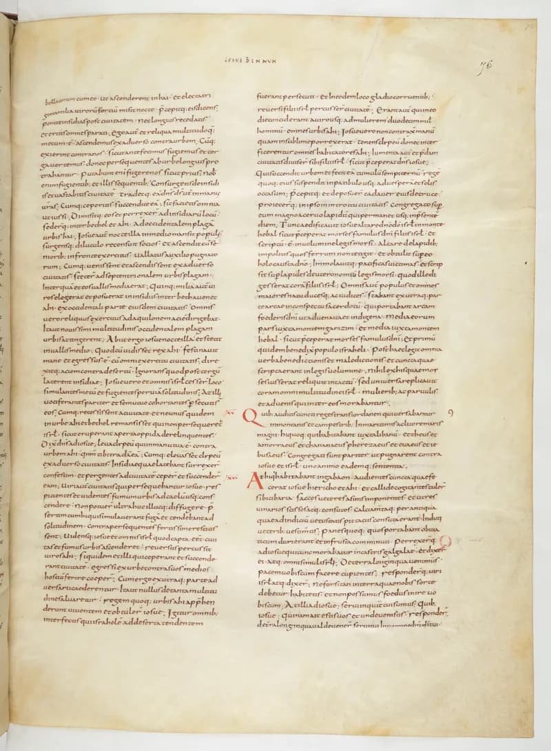 Vivian Bible, 1 Samuel 5 (folio 159) by Master C. (Vivian Bible illuminator) depicting 1 Samuel 5