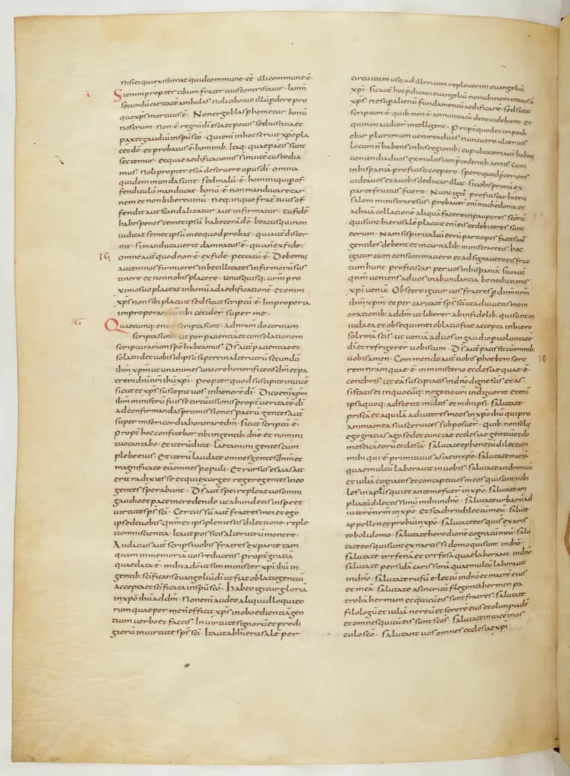 Vivian Bible, 1 Timothy 2 (folio 788) by Master C. (Vivian Bible illuminator) depicting 1 Timothy 2