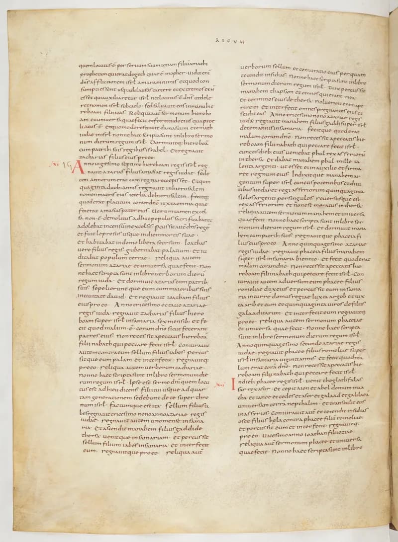 Vivian Bible, 2 Chronicles 35 (folio 258) by Master C. (Vivian Bible illuminator) depicting 2 Chronicles 35