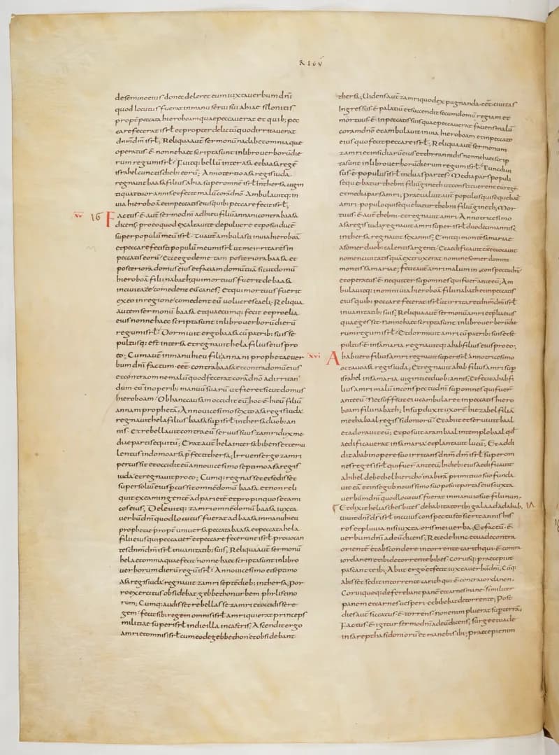 Vivian Bible, 2 Chronicles 9 (folio 242) by Master C. (Vivian Bible illuminator) depicting 2 Chronicles 9