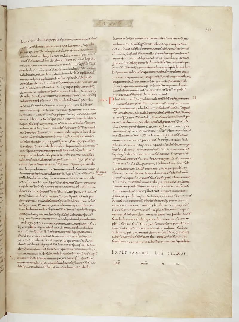 Vivian Bible, 2 Kings 10 (folio 209) by Master C. (Vivian Bible illuminator) depicting 2 Kings 10