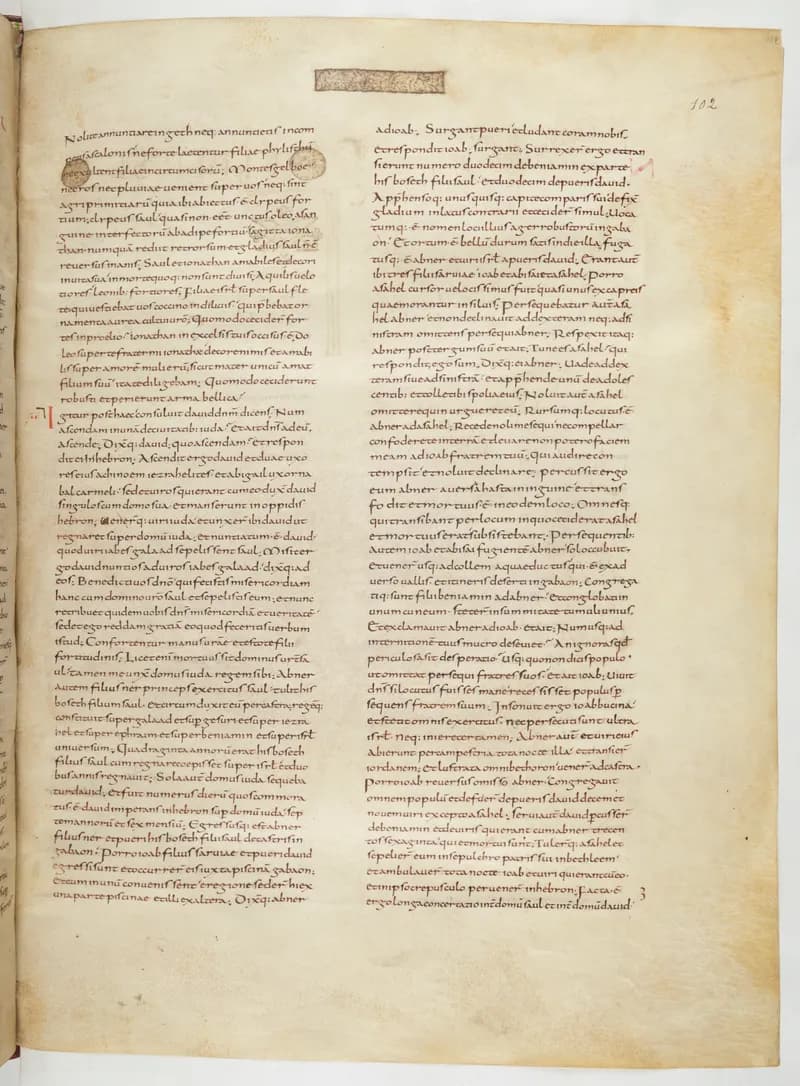 Vivian Bible, 2 Kings 12 (folio 211) by Master C. (Vivian Bible illuminator) depicting 2 Kings 12