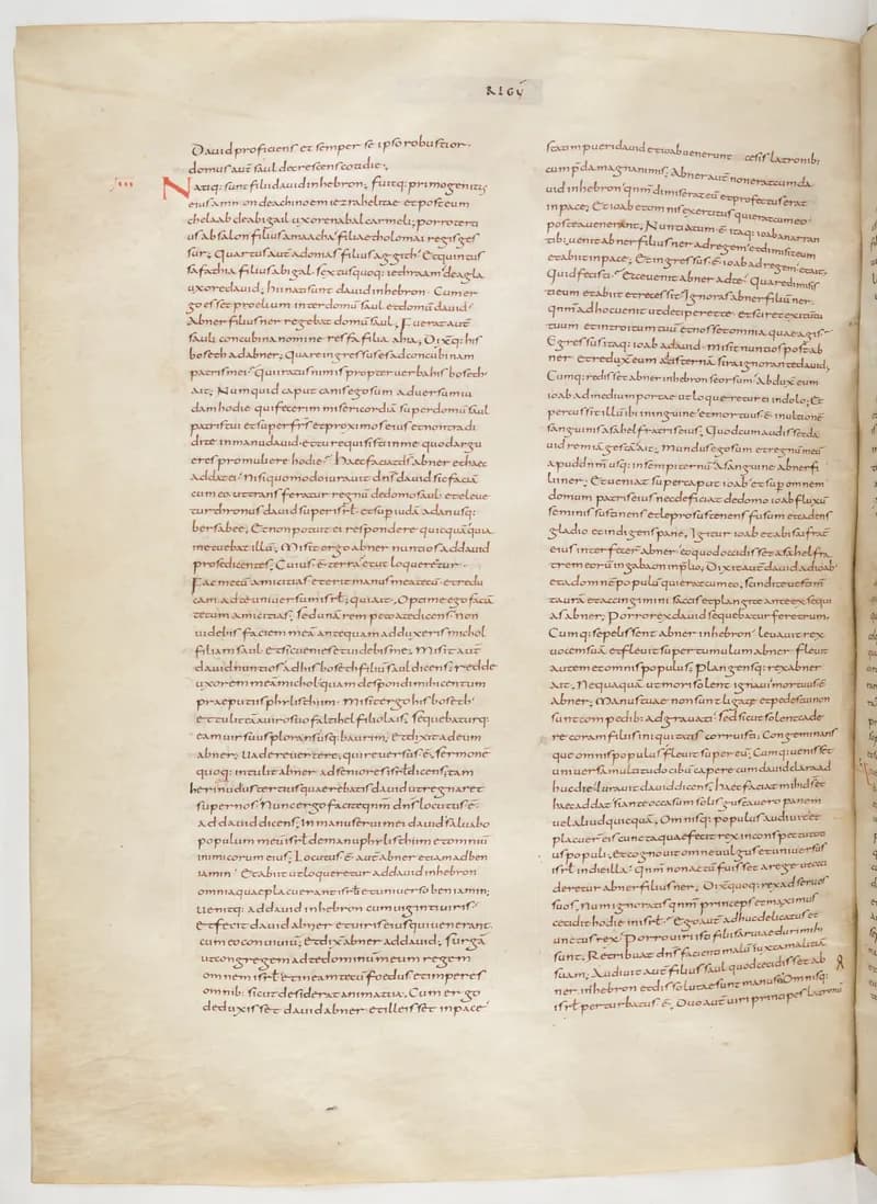 Vivian Bible, 2 Kings 15 (folio 212) by Master C. (Vivian Bible illuminator) depicting 2 Kings 15