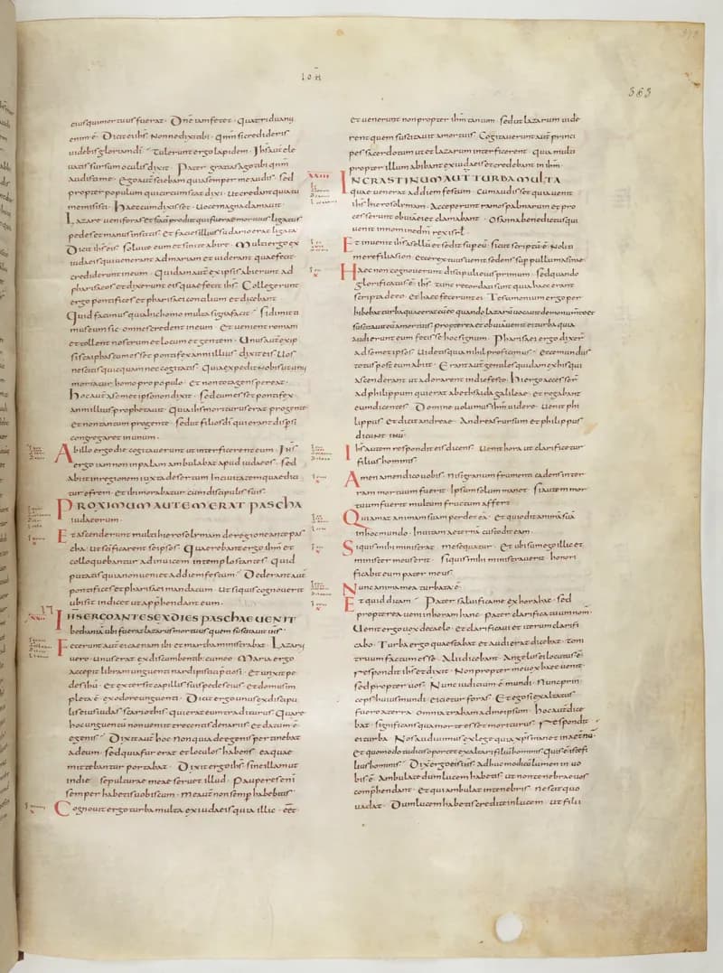 Vivian Bible, Acts 15 (folio 733) by Master C. (Vivian Bible illuminator) depicting Acts 15