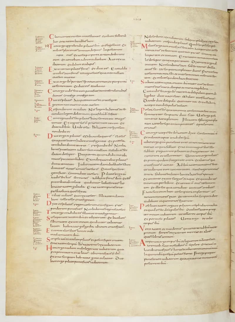 Vivian Bible, Acts 23 (folio 738) by Master C. (Vivian Bible illuminator) depicting Acts 23