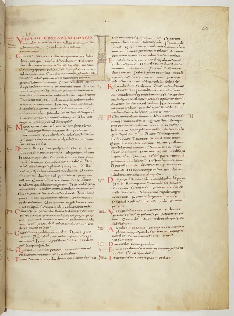 Vivian Bible, Acts 24 (folio 739) by Master C. (Vivian Bible illuminator) depicting Acts 24