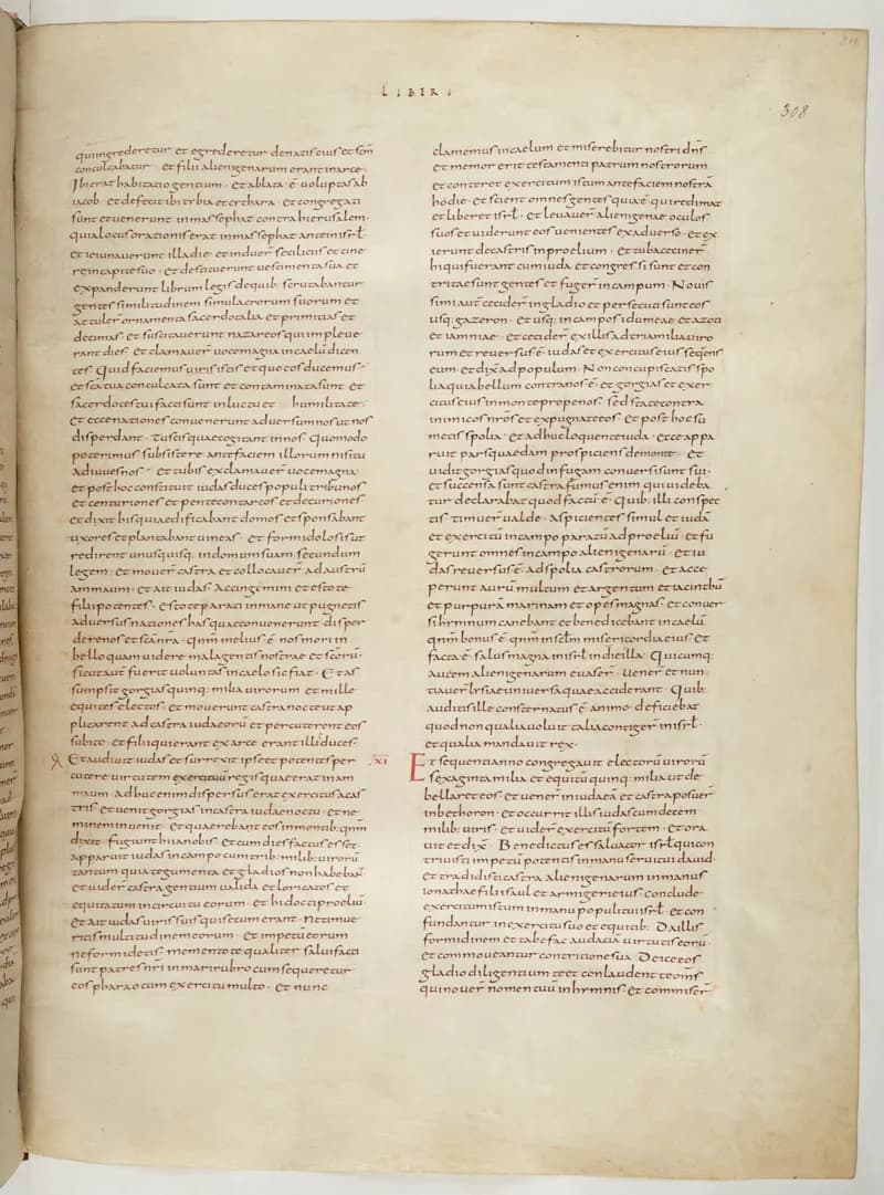 Vivian Bible, Amos 6 (folio 623) by Master C. (Vivian Bible illuminator) depicting Amos 6