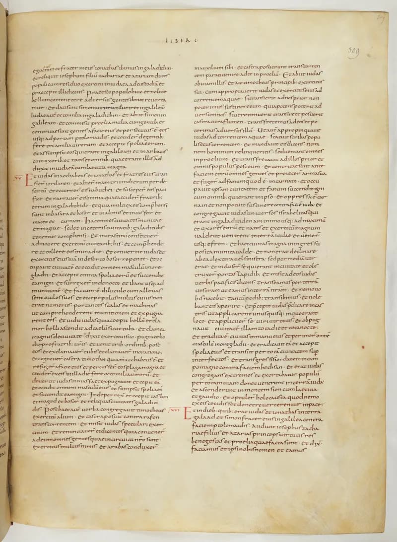 Vivian Bible, Amos 9 (folio 625) by Master C. (Vivian Bible illuminator) depicting Amos 9