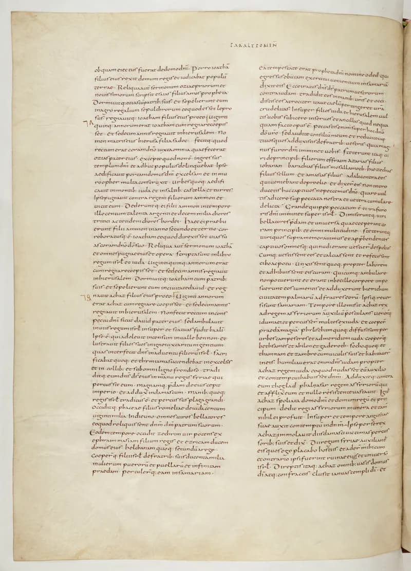 Vivian Bible, Baruch 4 (folio 570) by Master C. (Vivian Bible illuminator) depicting Baruch 4