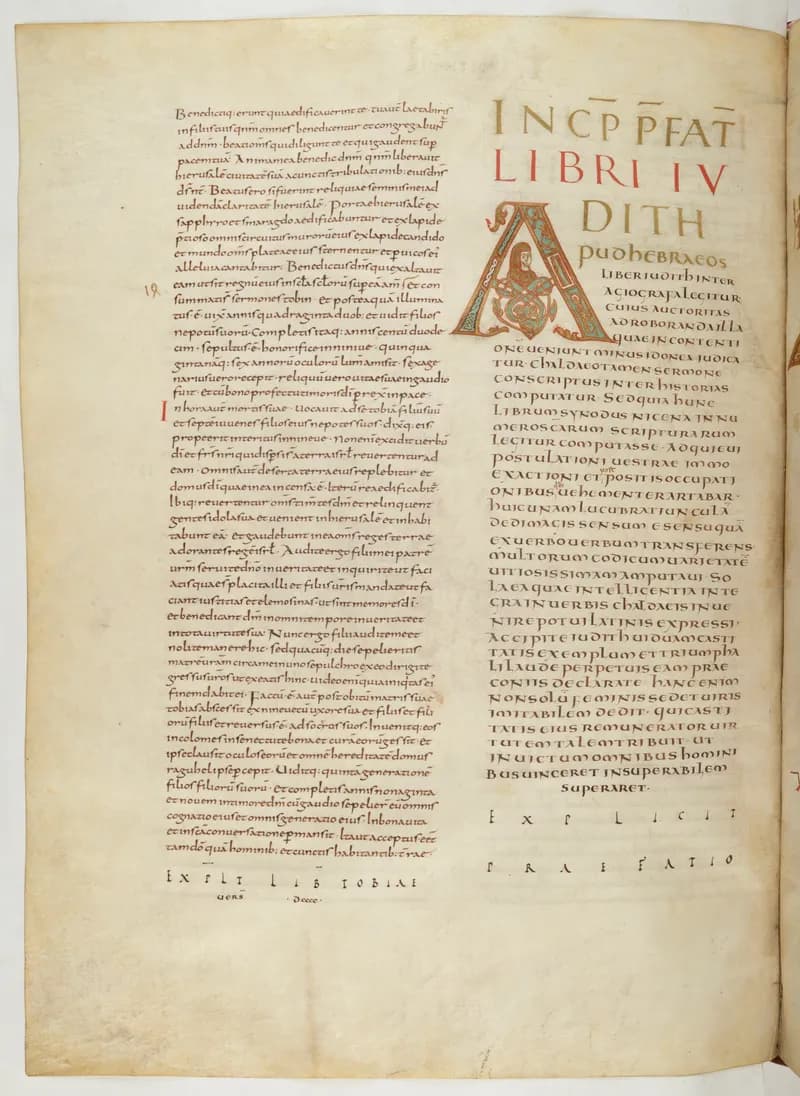 Vivian Bible, Daniel 11 (folio 608) by Master C. (Vivian Bible illuminator) depicting Daniel 11