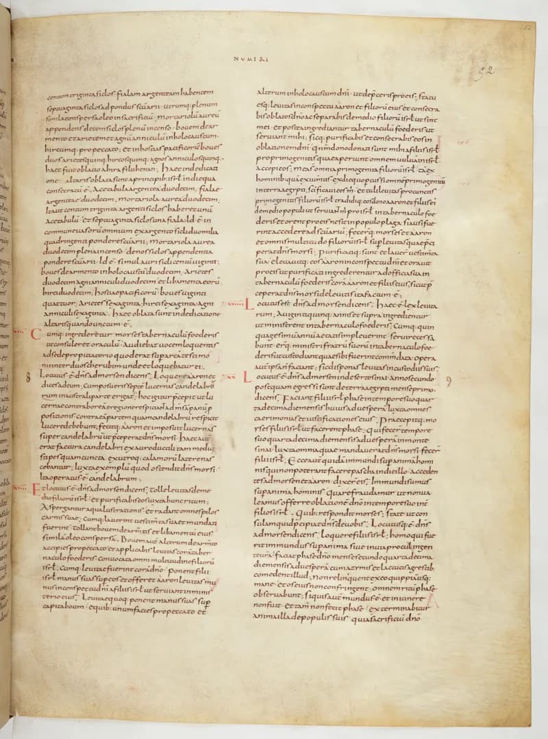 Vivian Bible, Deuteronomy 12 (folio 111) by Master C. (Vivian Bible illuminator) depicting Deuteronomy 12