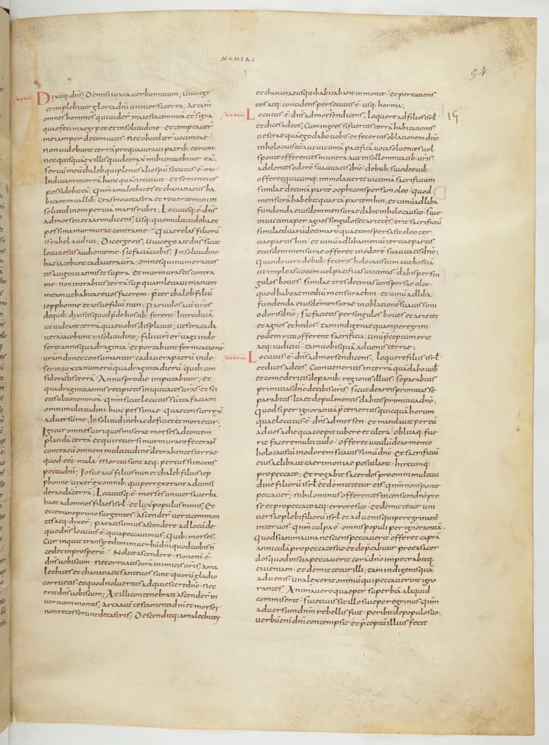 Vivian Bible, Deuteronomy 18 (folio 115) by Master C. (Vivian Bible illuminator) depicting Deuteronomy 18