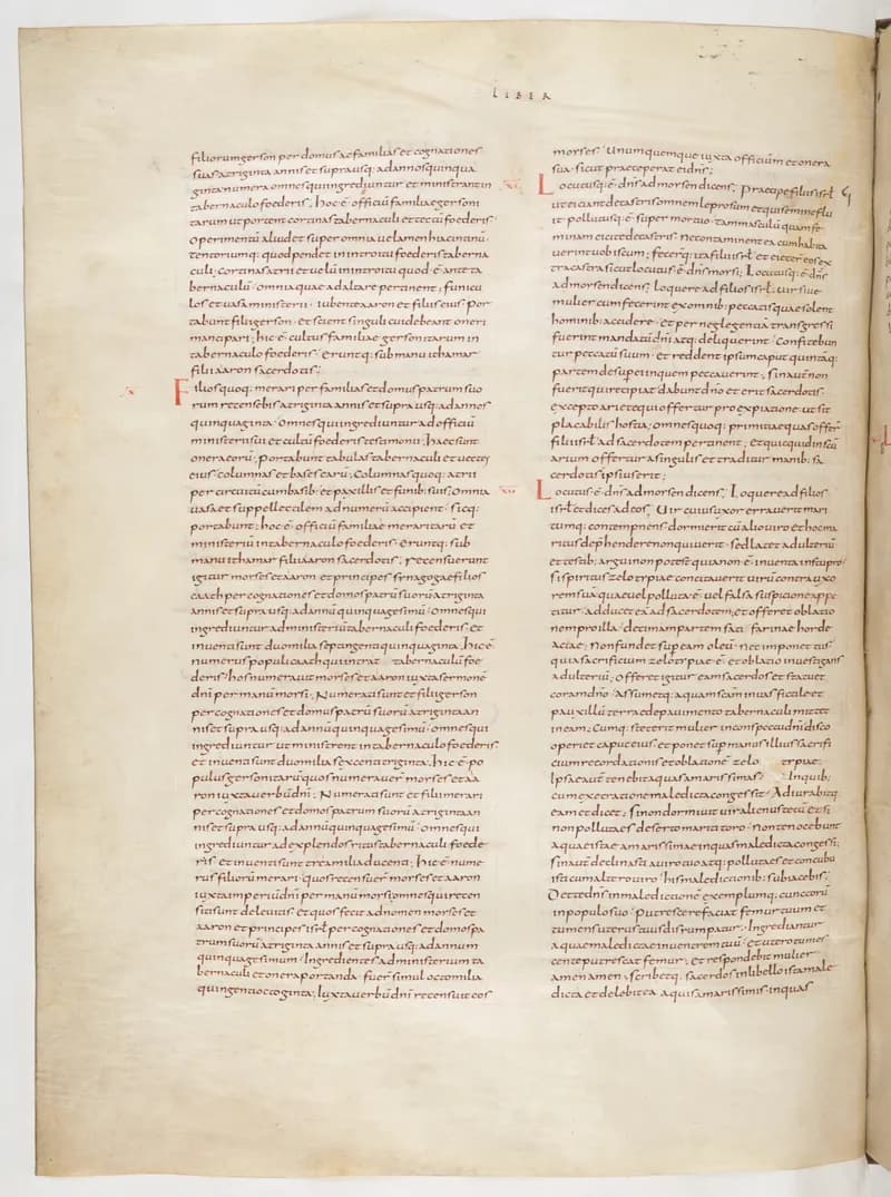 Vivian Bible, Deuteronomy 6 (folio 108) by Master C. (Vivian Bible illuminator) depicting Deuteronomy 6