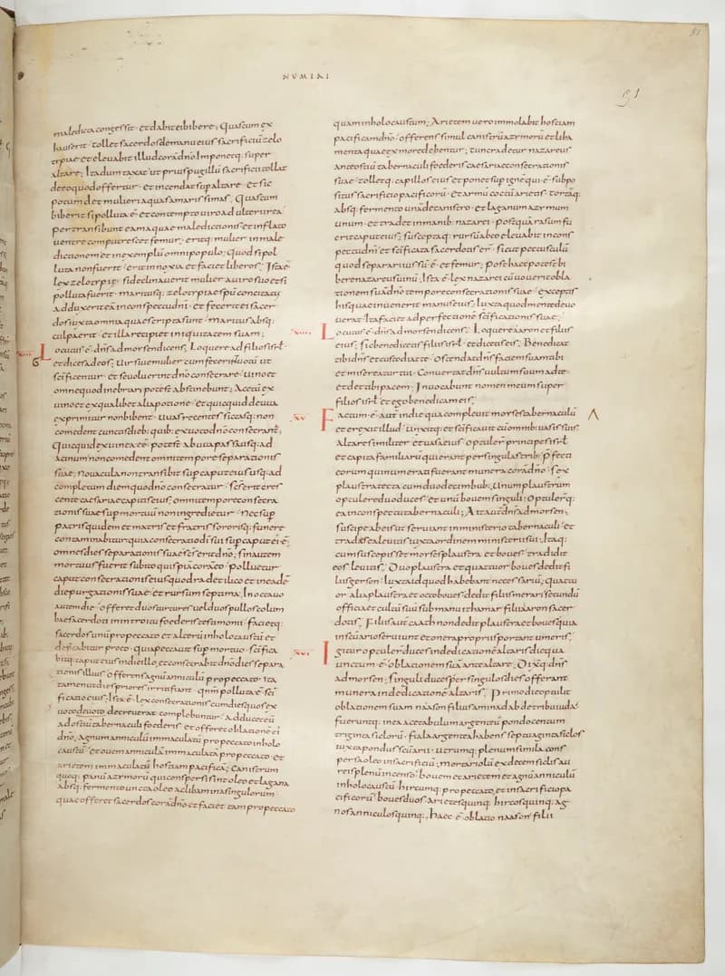 Vivian Bible, Deuteronomy 8 (folio 109) by Master C. (Vivian Bible illuminator) depicting Deuteronomy 8