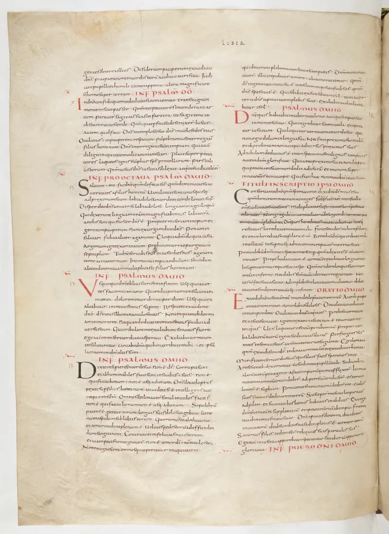 Vivian Bible, Ecclesiastes 10 (folio 442) by Master C. (Vivian Bible illuminator) depicting Ecclesiastes 10